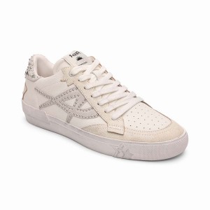 Beige Women Ash Moonlight Studs Vintage Sneakers | 381304-551