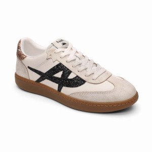 Beige Women Ash Sunset Vintage Glitter Sneakers | 237898-845
