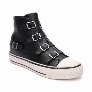 Black Women Ash Virgin High-Top Sneakers | 713061-410