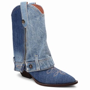Blue Women Ash Dazed Festival Booties | 623363-149