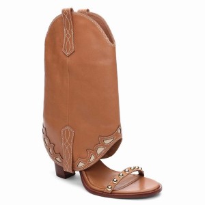 Brown Women Ash Kentucky Almond Bootie Sandals | 075208-988