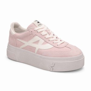 Pink Women Ash Starmoon Suede Platform Sneakers | 472155-705